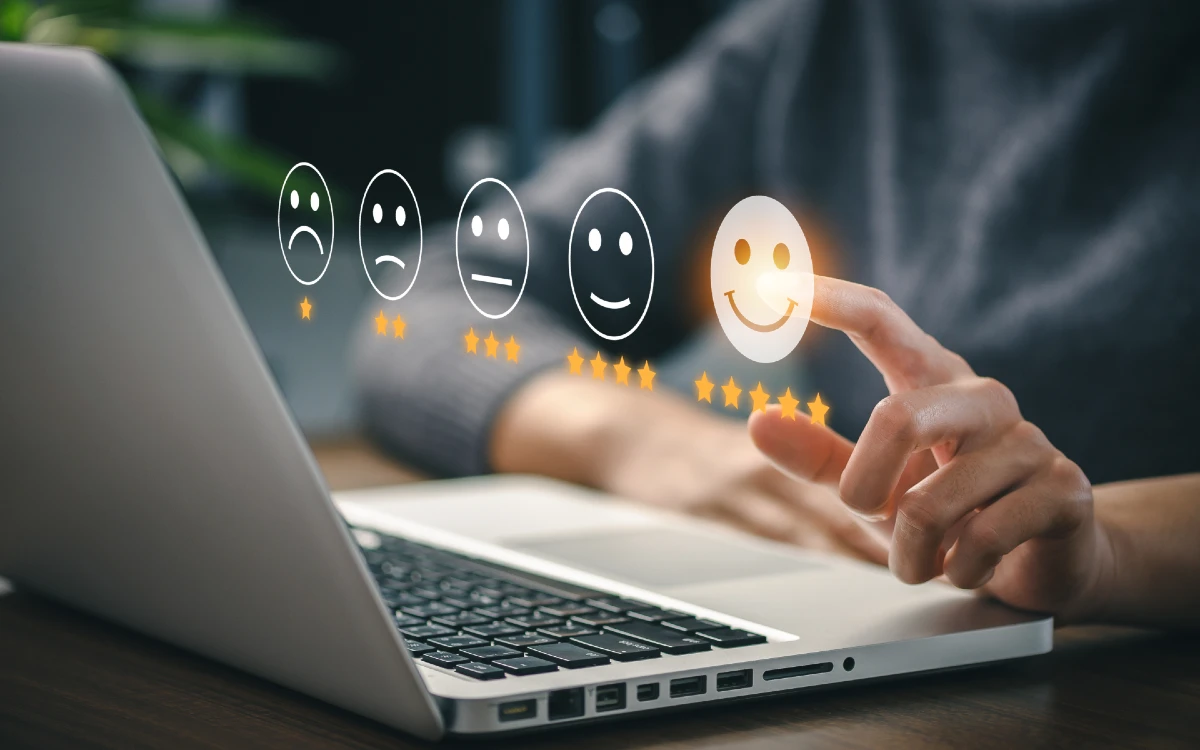 image depicting 5 star feedback